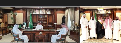 محافظ الخفجي يستقبل ادارة قارئ